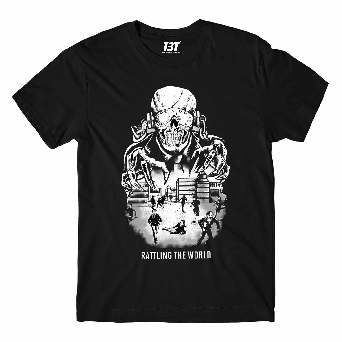 megadeth rattling the world t-shirt music band buy online united states of america usa the banyan tee tbt men women girls boys unisex black