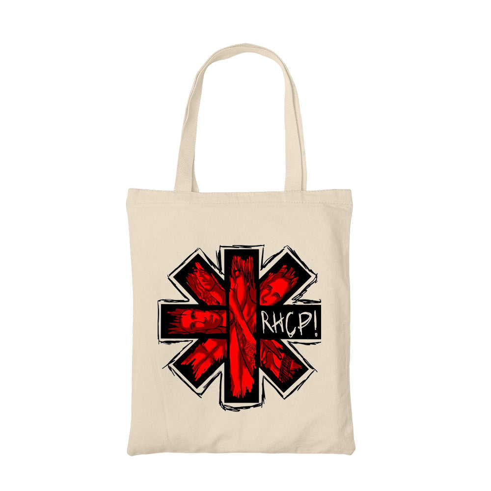 red hot chili peppers red hot art tote bag hand printed cotton women men unisex