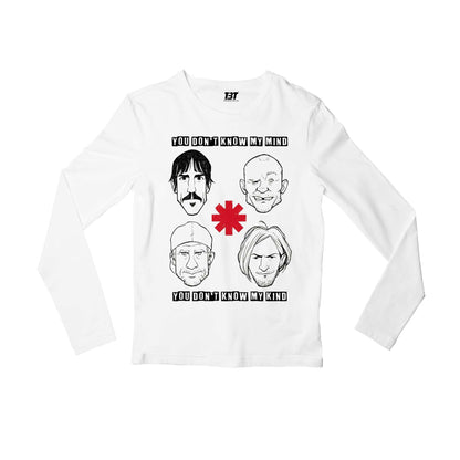 red hot chili peppers dark necessities full sleeves long sleeves music band buy online india the banyan tee tbt men women girls boys unisex white