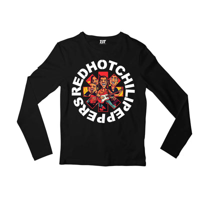 red hot chili peppers cool art full sleeves long sleeves music band buy online india the banyan tee tbt men women girls boys unisex black
