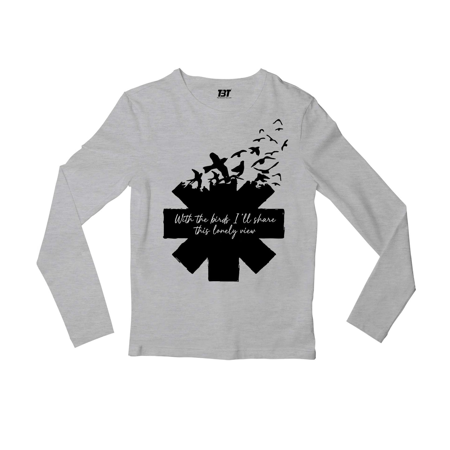 red hot chili peppers scar tissue full sleeves long sleeves music band buy online india the banyan tee tbt men women girls boys unisex gray