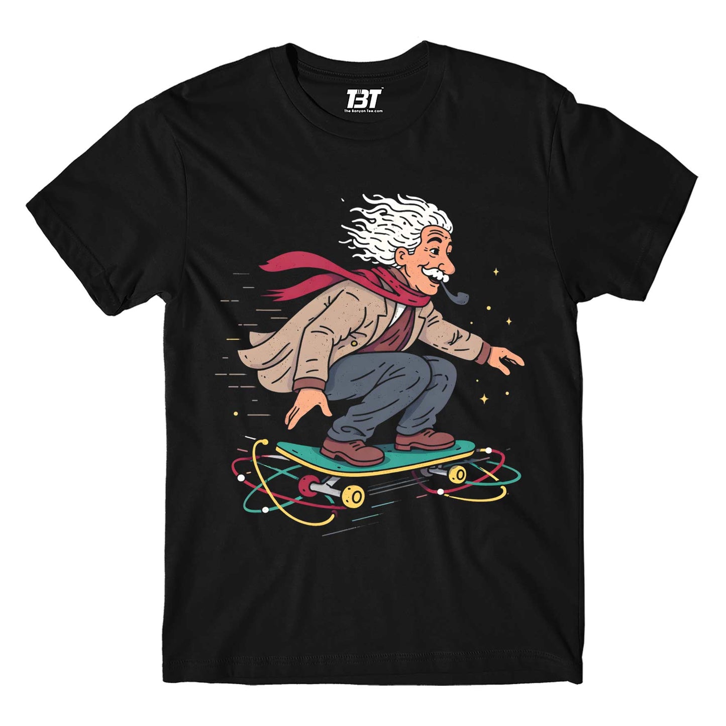 printed graphic relativity in motion t-shirt printed graphic stylish buy online united states usa the banyan tee tbt men women girls boys unisex black