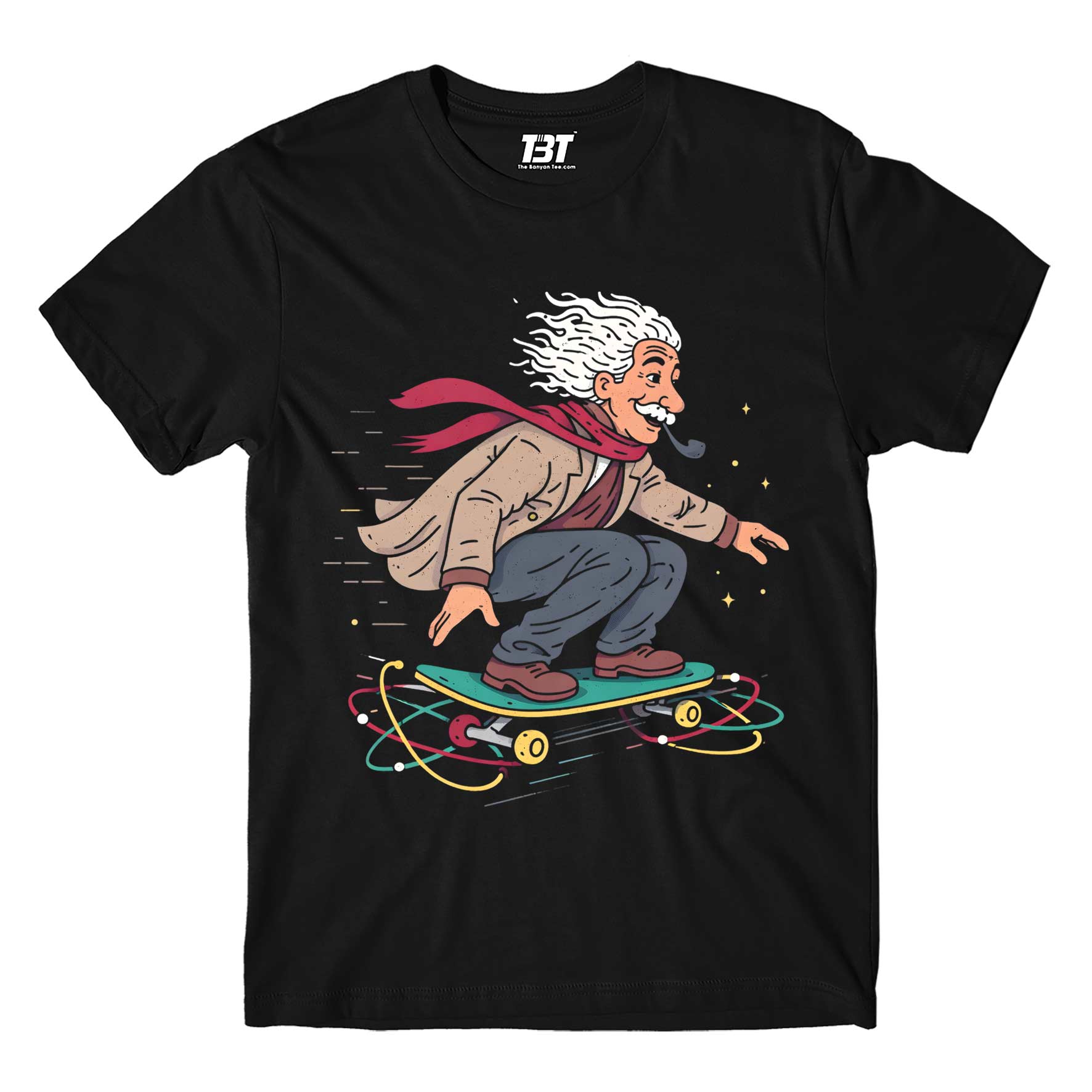 printed graphic relativity in motion t-shirt printed graphic stylish buy online united states usa the banyan tee tbt men women girls boys unisex black