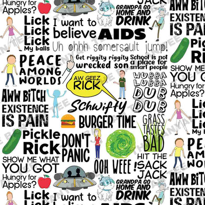 AOP Bomber Jacket - Wubba Lubba Drip Drip