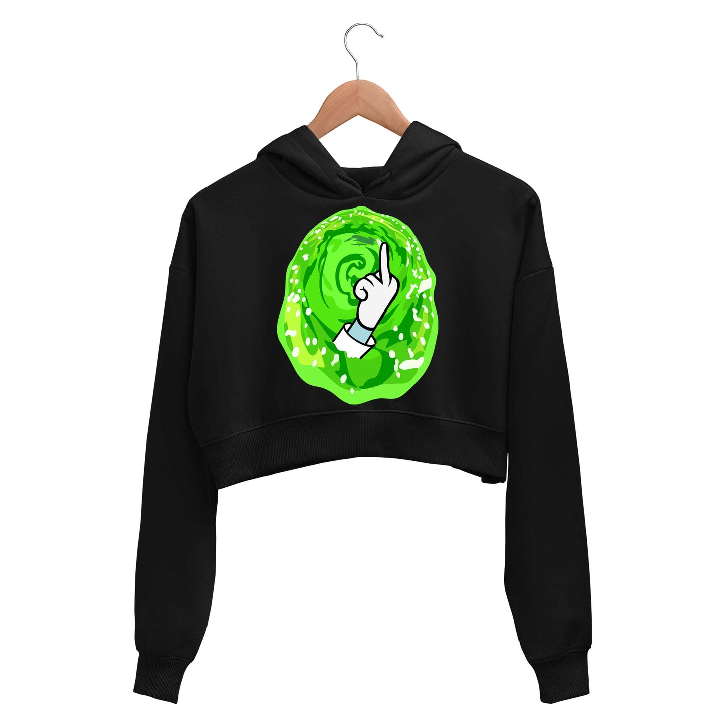 rick and morty intergalactic screw crop hoodie hooded sweatshirt upper winterwear buy online india the banyan tee tbt men women girls boys unisex black rick and morty online summer beth mr meeseeks jerry quote vector art clothing accessories merchandise