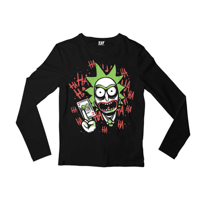 rick and morty joker full sleeves long sleeves buy online india the banyan tee tbt men women girls boys unisex black rick and morty online summer beth mr meeseeks jerry quote vector art clothing accessories merchandise