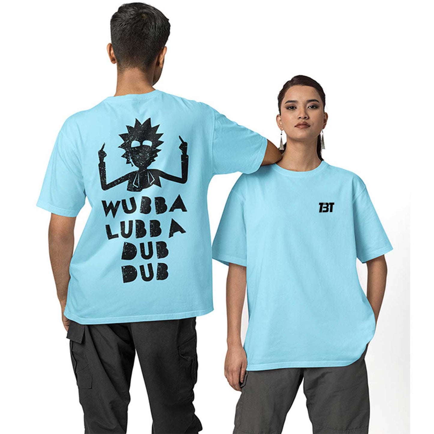 Oversized T shirt - Wubba Lubba Dub Dub