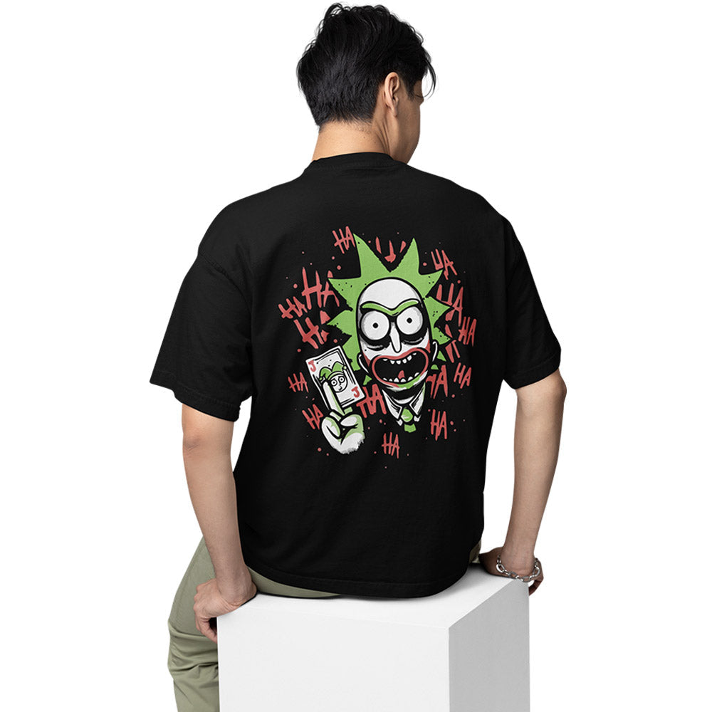 rick and morty oversized t shirt - joker tv & movies t-shirt black buy online india the banyan tee tbt men women girls boys unisex
