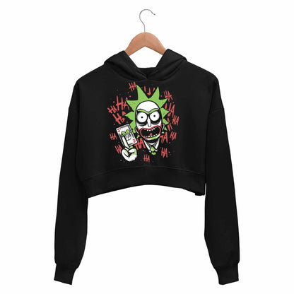rick and morty joker crop hoodie hooded sweatshirt upper winterwear buy online india the banyan tee tbt men women girls boys unisex black rick and morty online summer beth mr meeseeks jerry quote vector art clothing accessories merchandise