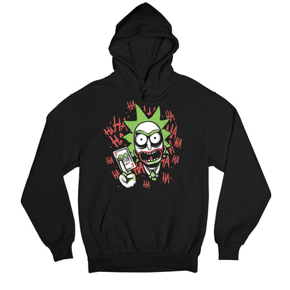 rick and morty joker hoodie hooded sweatshirt winterwear buy online united states usa the banyan tee tbt men women girls boys unisex black rick and morty online summer beth mr meeseeks jerry quote vector art clothing accessories merchandise
