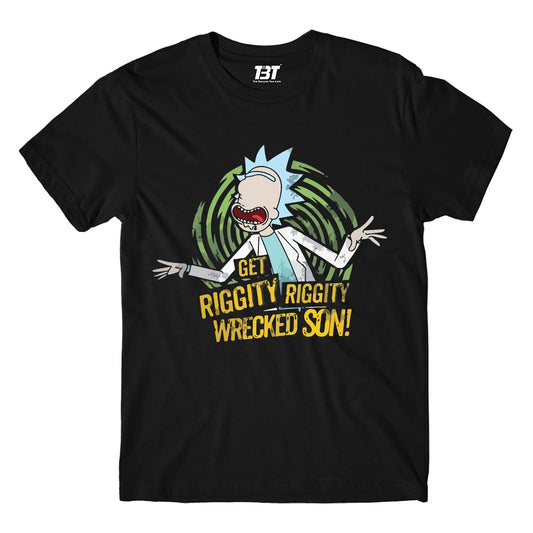 rick and morty riggity t-shirt buy online united states usa the banyan tee tbt men women girls boys unisex black rick and morty online summer beth mr meeseeks jerry quote vector art clothing accessories merchandise