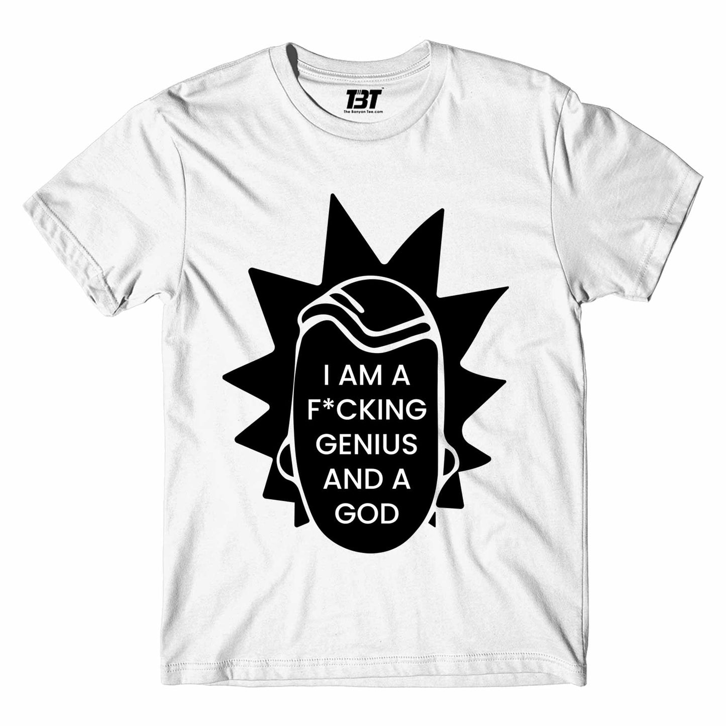 rick and morty genius t-shirt buy online united states of america usa the banyan tee tbt men women girls boys unisex white rick and morty online summer beth mr meeseeks jerry quote vector art clothing accessories merchandise