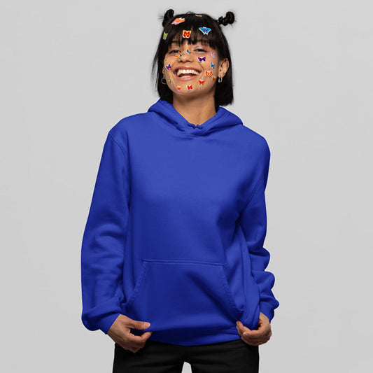 royal blue the banyan tee plain solid hoodie hooded sweatshirt for men women unisex