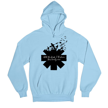 red hot chili peppers scar tissue hoodie hooded sweatshirt winterwear music band buy online united states usa the banyan tee tbt men women girls boys unisex baby blue