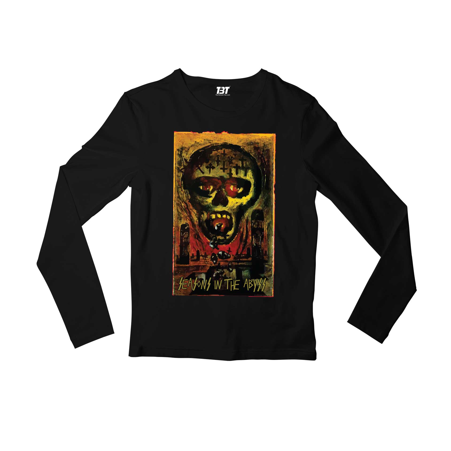 slayer seasons in the abyss full sleeves long sleeves music band buy online india the banyan tee tbt men women girls boys unisex black