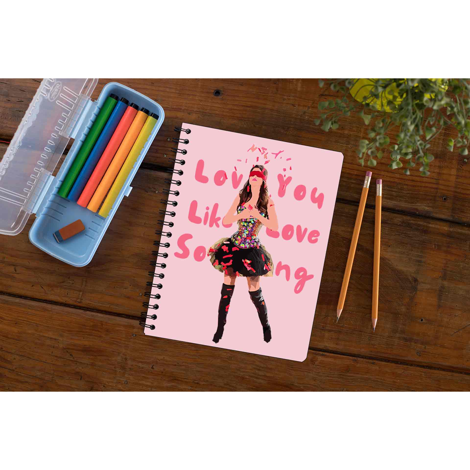 selena gomez love you like a love song notebook notepad diary buy online united states of america usa the banyan tee tbt unruled