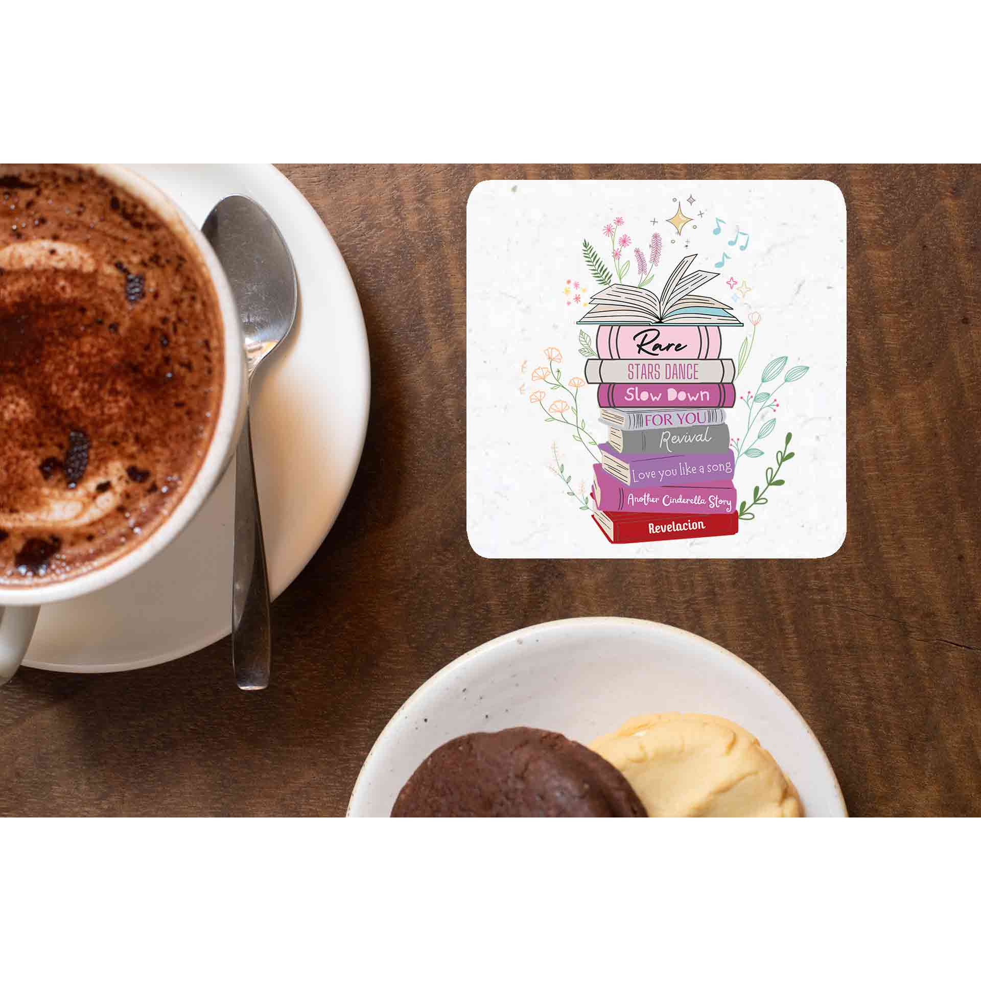 selena gomez selena's songbooks coasters wooden table cups indian music band buy online india the banyan tee tbt men women girls boys unisex