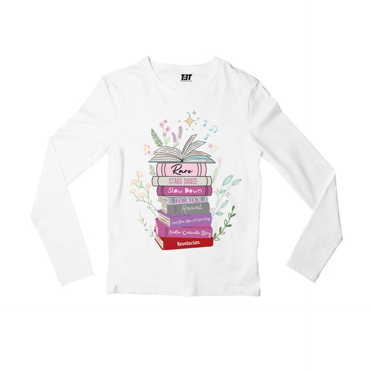 selena gomez selena's songbooks full sleeves long sleeves music band buy online india the banyan tee tbt men women girls boys unisex white