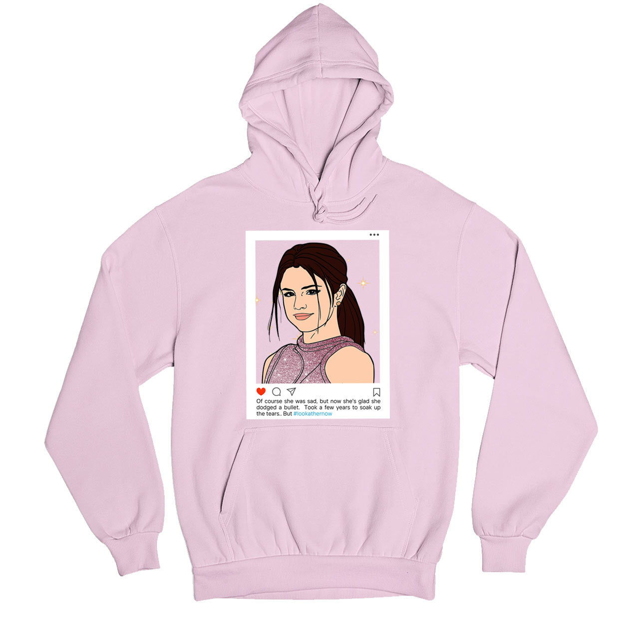 selena gomez look at her now  hoodie hooded sweatshirt winterwear music band buy online united states usa the banyan tee tbt men women girls boys unisex gray