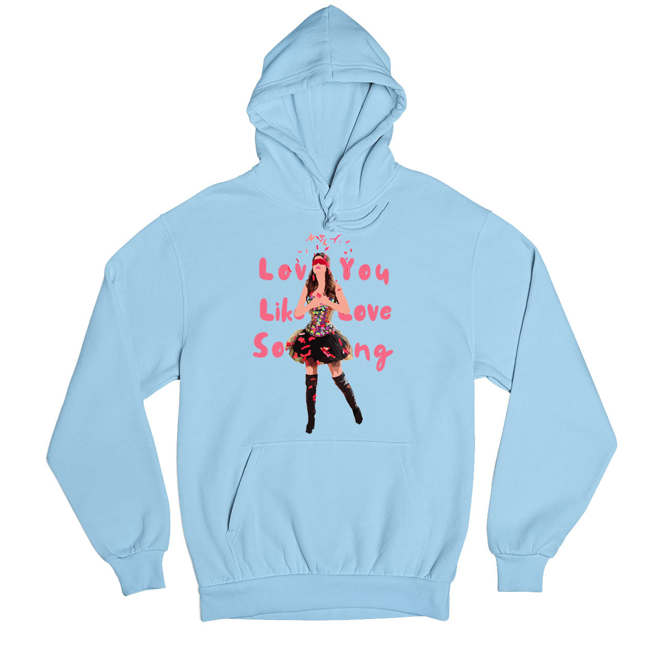 selena gomez love you like a love song hoodie hooded sweatshirt winterwear music band buy online usa united states of america the banyan tee tbt men women girls boys unisex gray