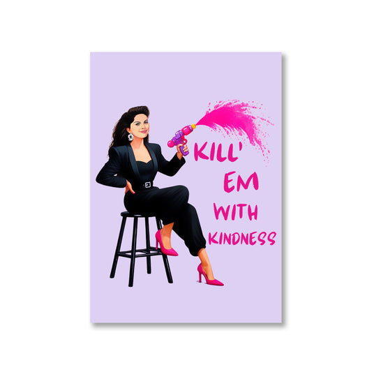 selena gomez kill em with kindness poster wall art buy online united states of america usa the banyan tee tbt a4