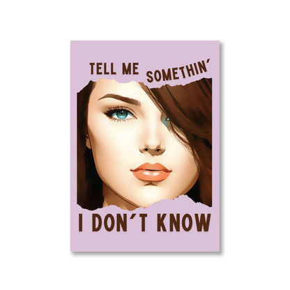 selena gomez tell me something i don't know poster wall art buy online united states of america usa the banyan tee tbt a4