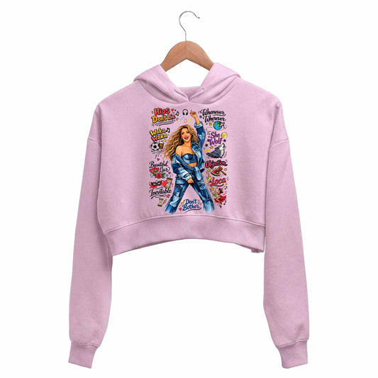 shakira doodle fiesta crop hoodie hooded sweatshirt upper winterwear music band buy online united states usa the banyan tee tbt men women girls boys unisex baby pink 