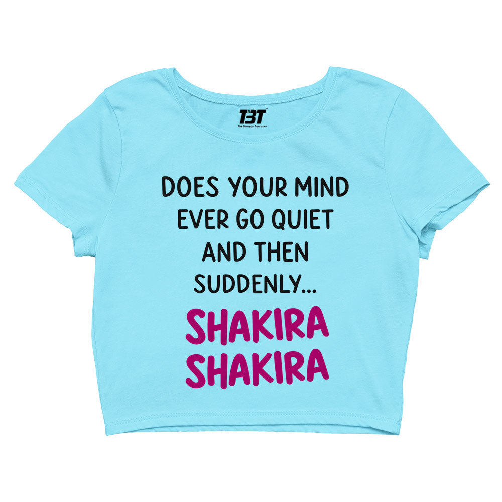shakira does your mind crop top music band buy online united states usa the banyan tee tbt men women girls boys unisex s 