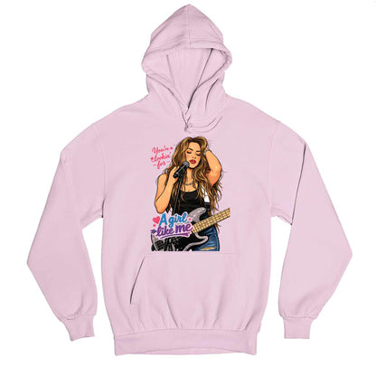 shakira girl like me hoodie hooded sweatshirt winterwear music band buy online united states usa the banyan tee tbt men women girls boys unisex baby pink 
