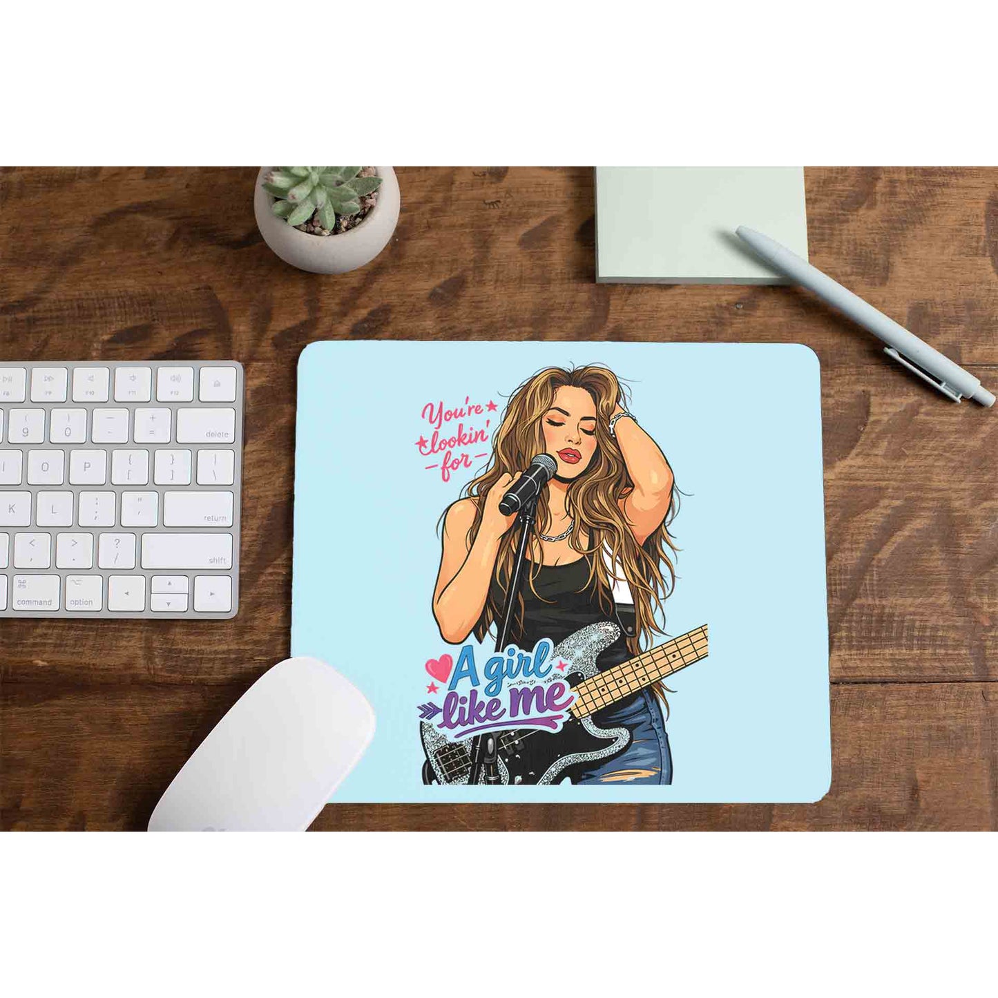 shakira girl like me mousepad logitech large anime music band buy online united states usa the banyan tee tbt men women girls boys unisex  