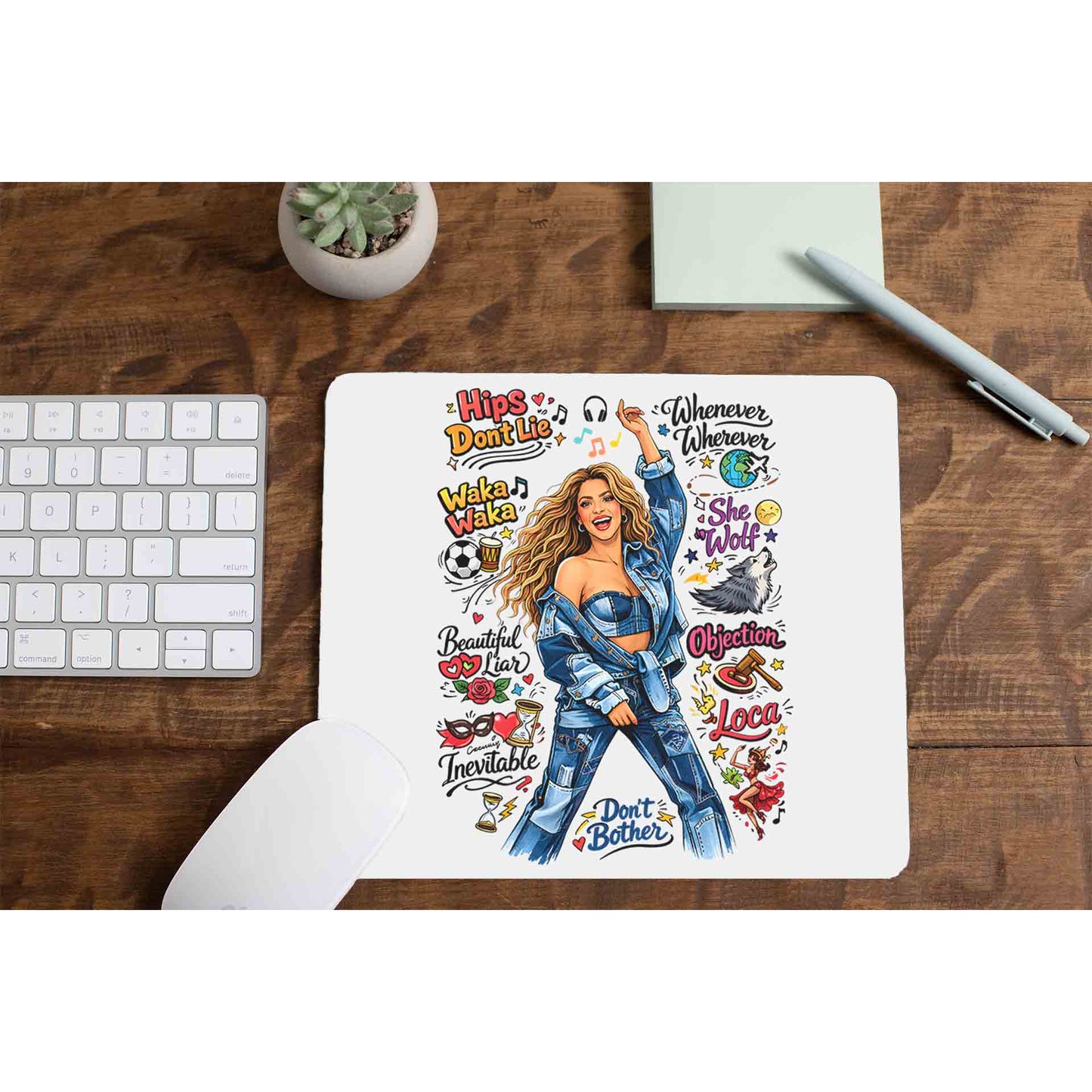shakira doodle fiesta mousepad logitech large anime music band buy online united states usa the banyan tee tbt men women girls boys unisex  