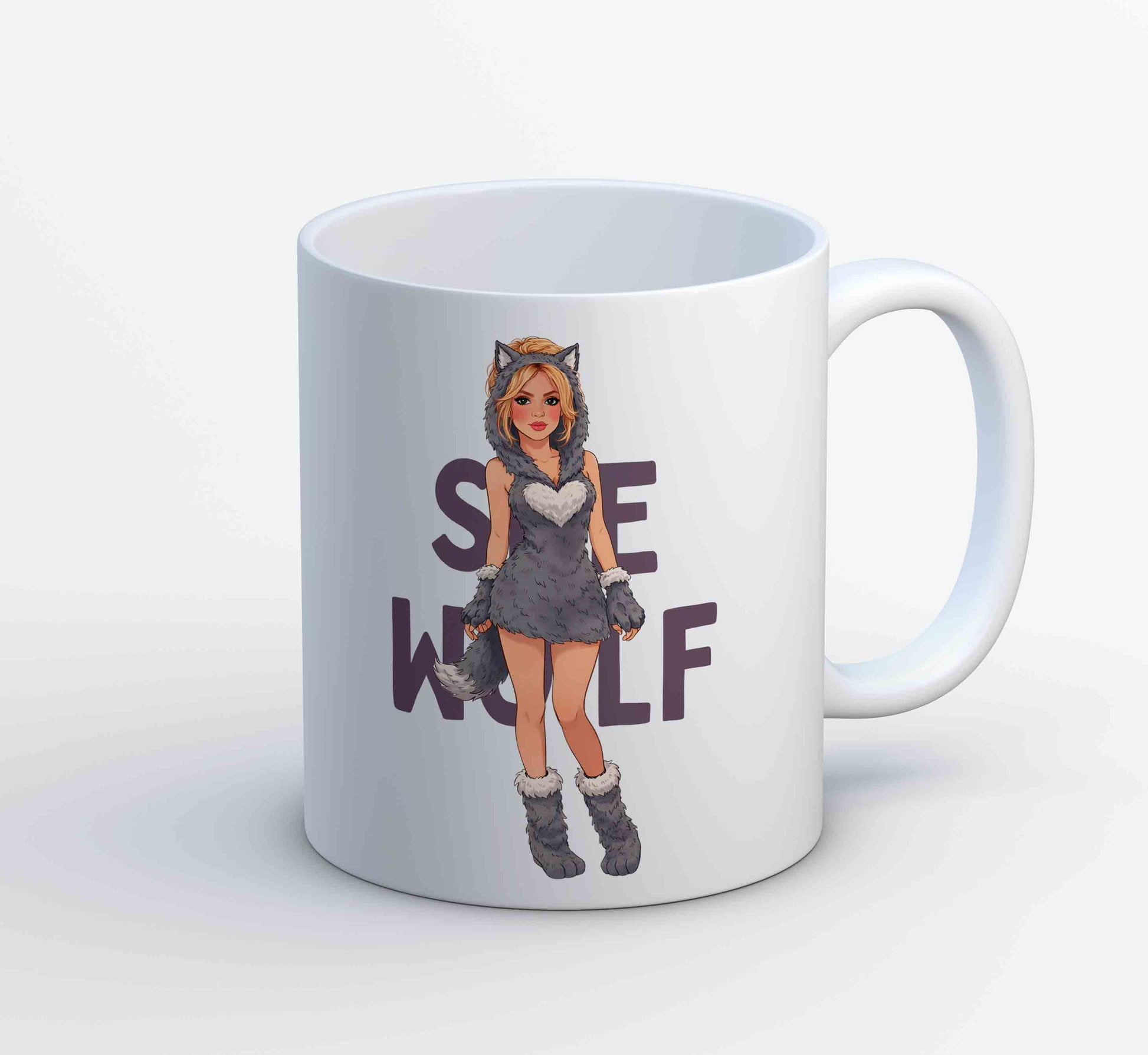 shakira she wolf mug coffee ceramic music band buy online united states usa the banyan tee tbt men women girls boys unisex  