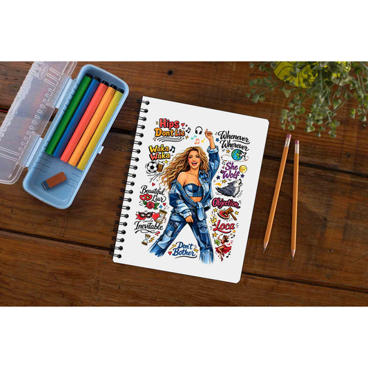 shakira doodle fiesta notebook notepad diary buy online united states usa the banyan tee tbt unruled 