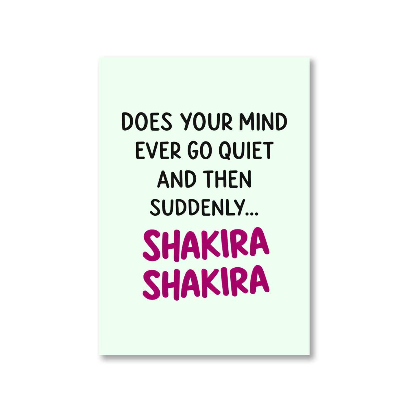 shakira does your mind poster wall art buy online united states usa the banyan tee tbt 8 x 10 