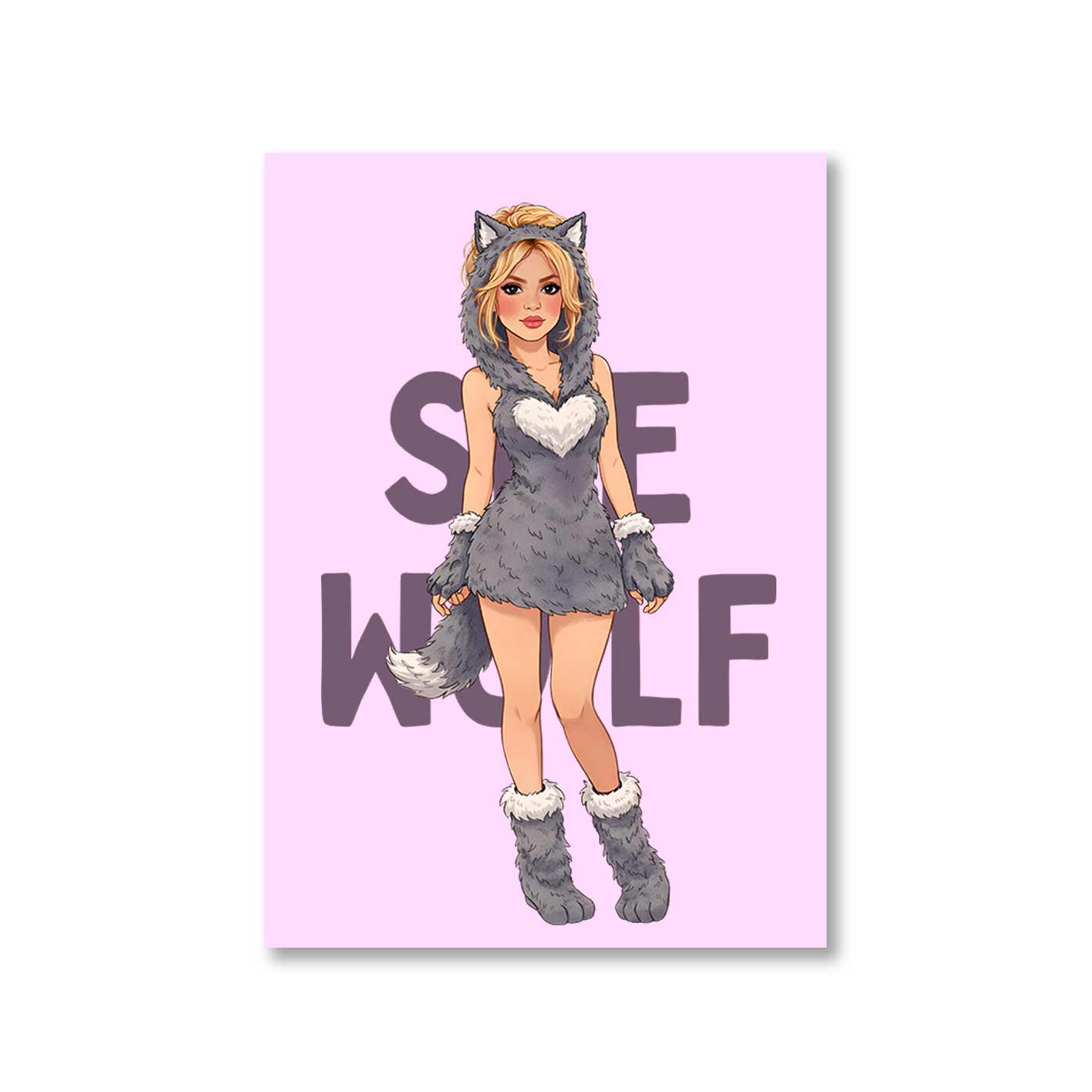 shakira she wolf poster wall art buy online united states usa the banyan tee tbt 8 x 10 