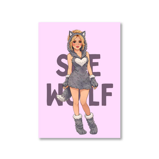 shakira she wolf poster wall art buy online united states usa the banyan tee tbt 8 x 10 