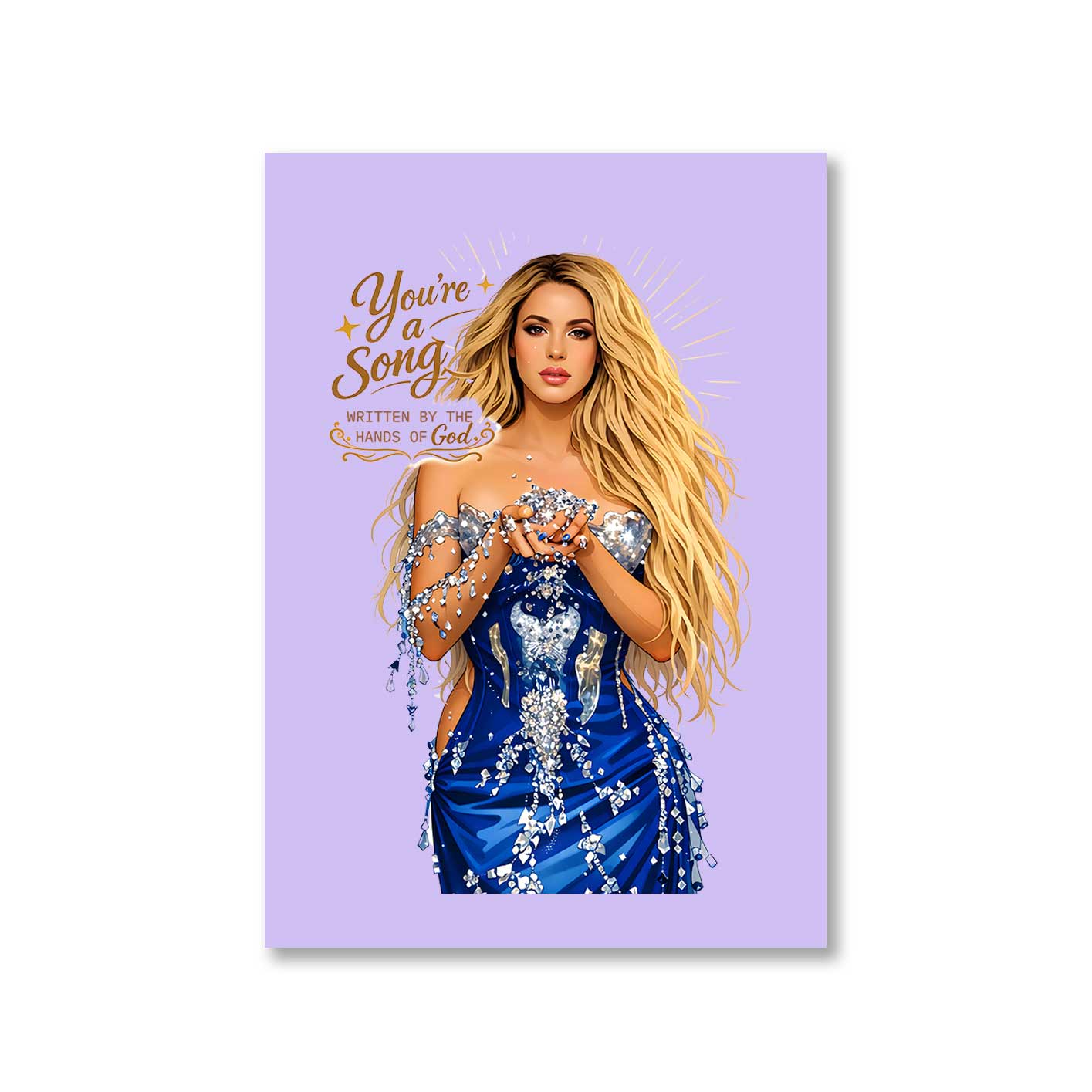 shakira you're a song poster wall art buy online united states usa the banyan tee tbt 8 x 10 