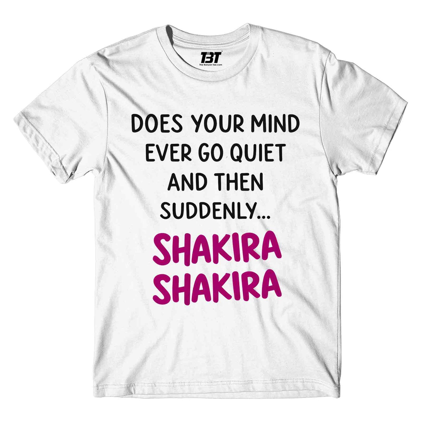 shakira does your mind t-shirt music band buy online united states usa the banyan tee tbt men women girls boys unisex white 