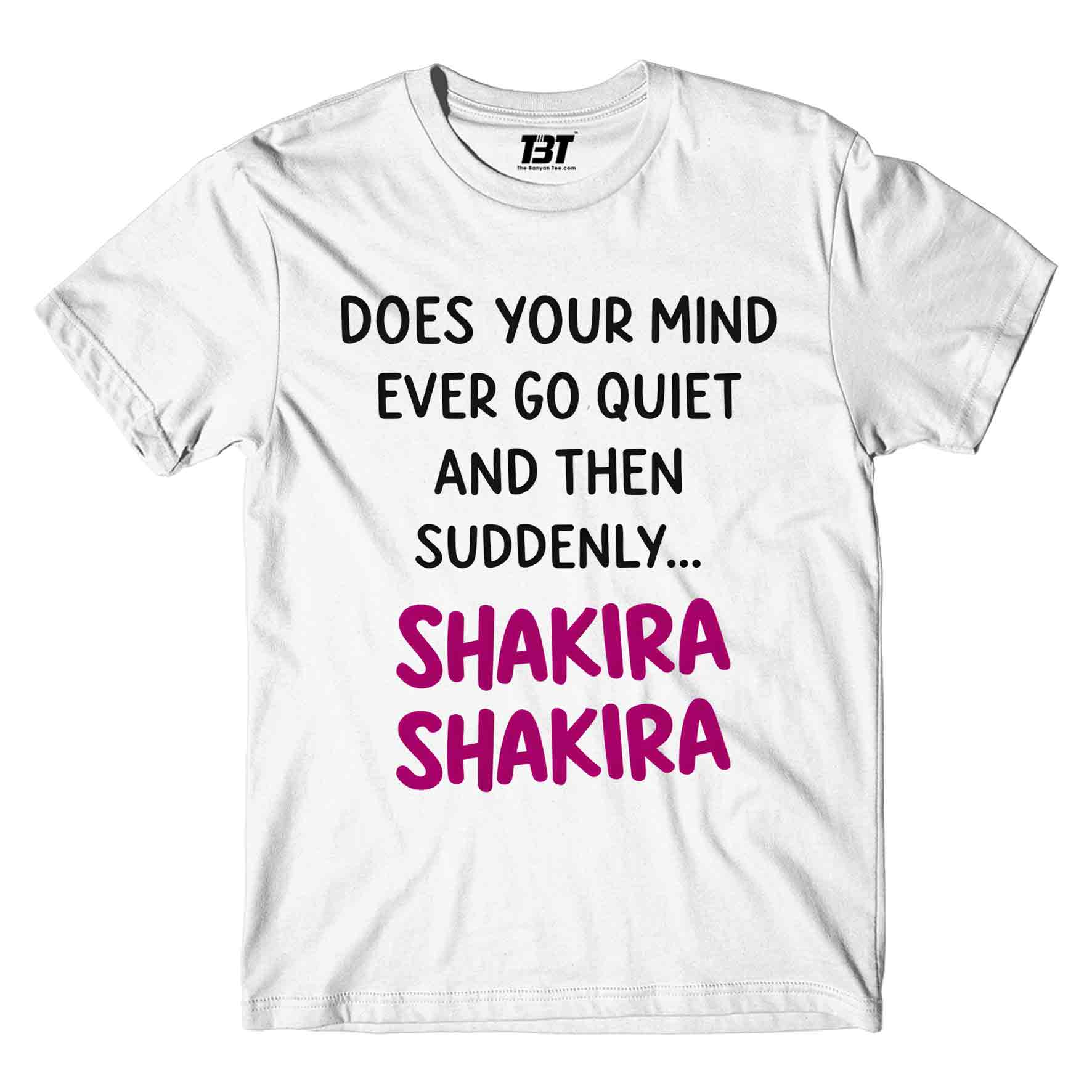 shakira does your mind t-shirt music band buy online united states usa the banyan tee tbt men women girls boys unisex white 