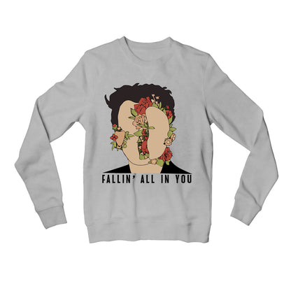 shawn mendes fallin' all in you sweatshirt upper winterwear music band buy online united states of america usa the banyan tee tbt men women girls boys unisex gray