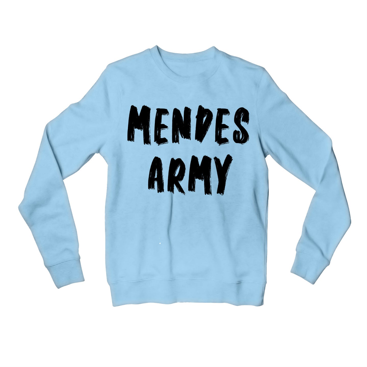 shawn mendes mendes army sweatshirt upper winterwear music band buy online united states of america usa the banyan tee tbt men women girls boys unisex baby blue