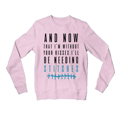 shawn mendes stitches sweatshirt upper winterwear music band buy online united states of america usa the banyan tee tbt men women girls boys unisex baby pink