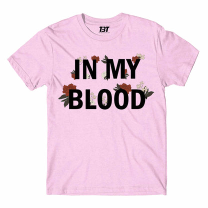 shawn mendes in my blood t-shirt music band buy online usa united states the banyan tee tbt men women girls boys unisex white