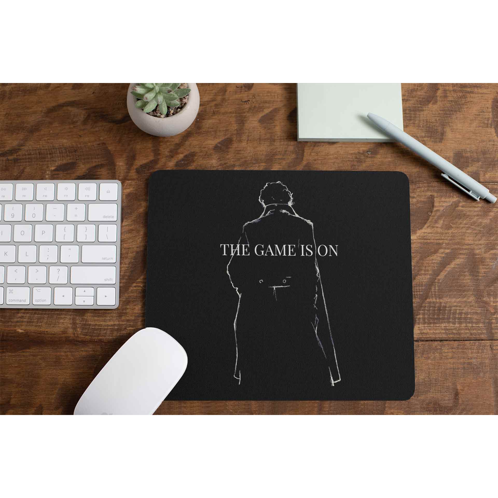 Sherlock Mousepad - The Game Is On The Banyan Tee TBT