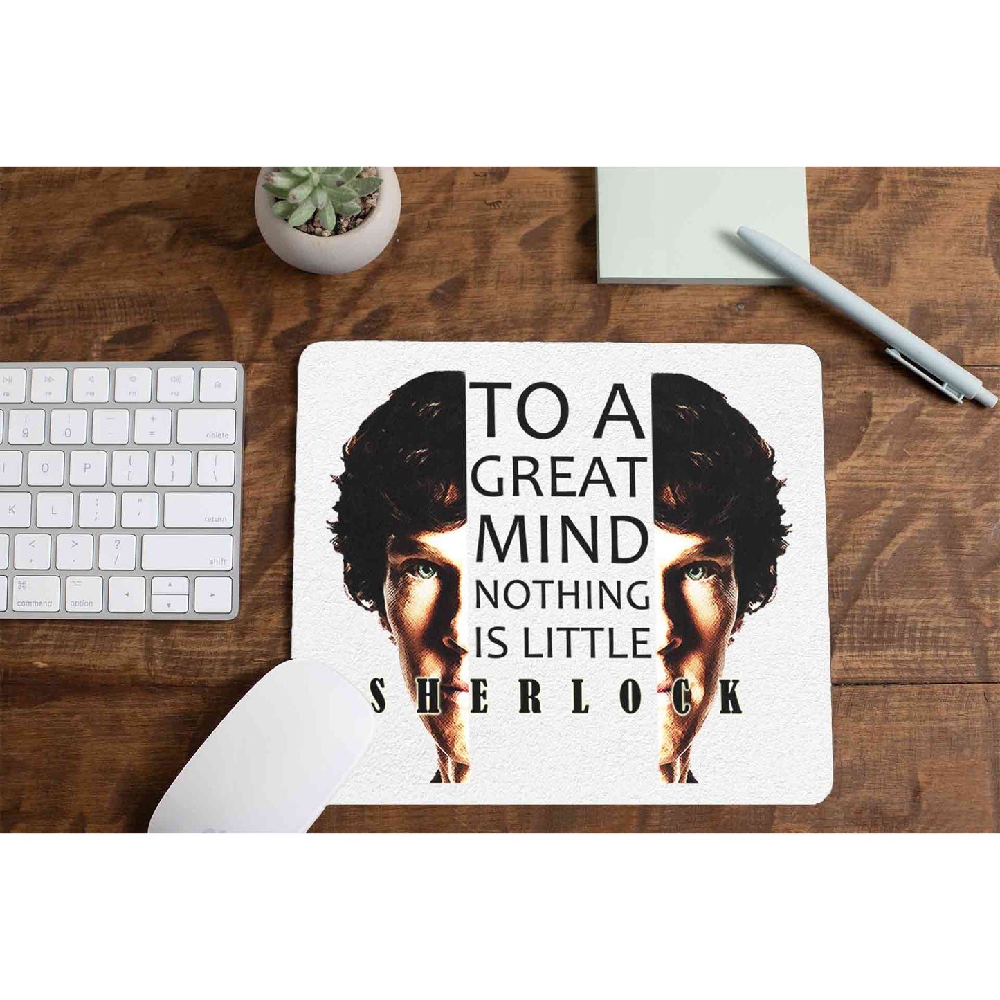 Sherlock Mousepad - To A Great Mind The Banyan Tee TBT