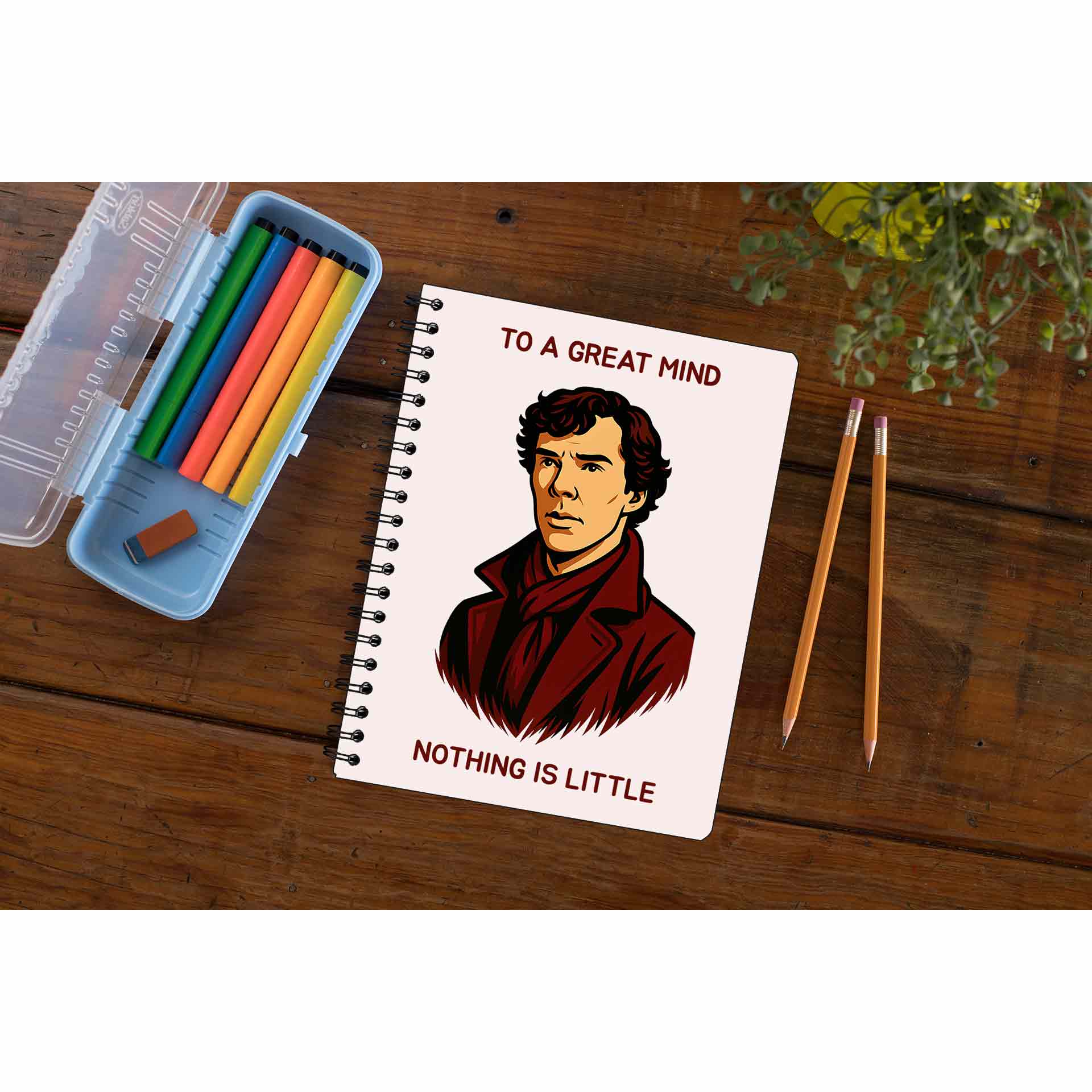 Sherlock Notebook - great mind The Banyan Tee TBT