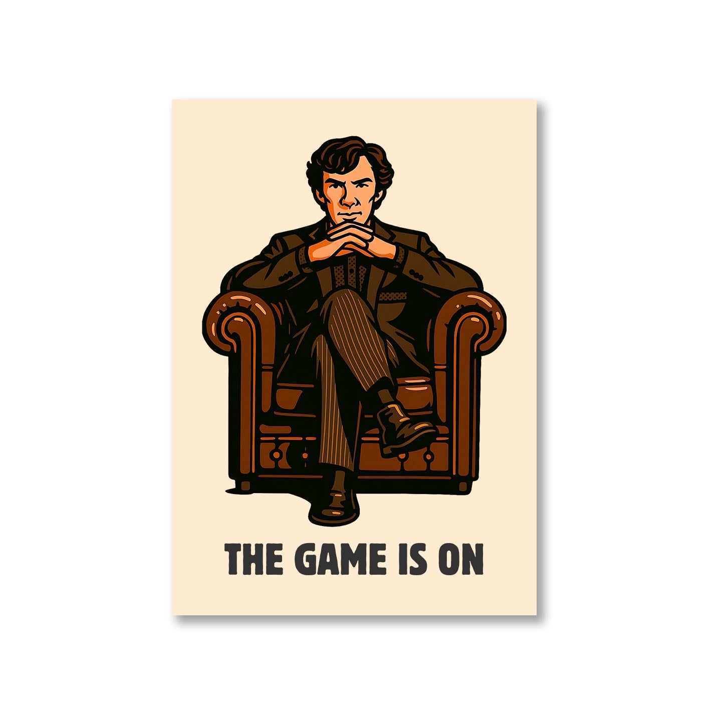 Sherlock Poster - The Game Is On The Banyan Tee TBT