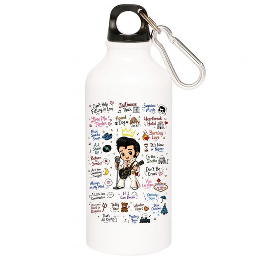 elvis presley rockabilly doodle sipper steel water bottle flask gym shaker music band buy online india the banyan tee tbt men women girls boys unisex  