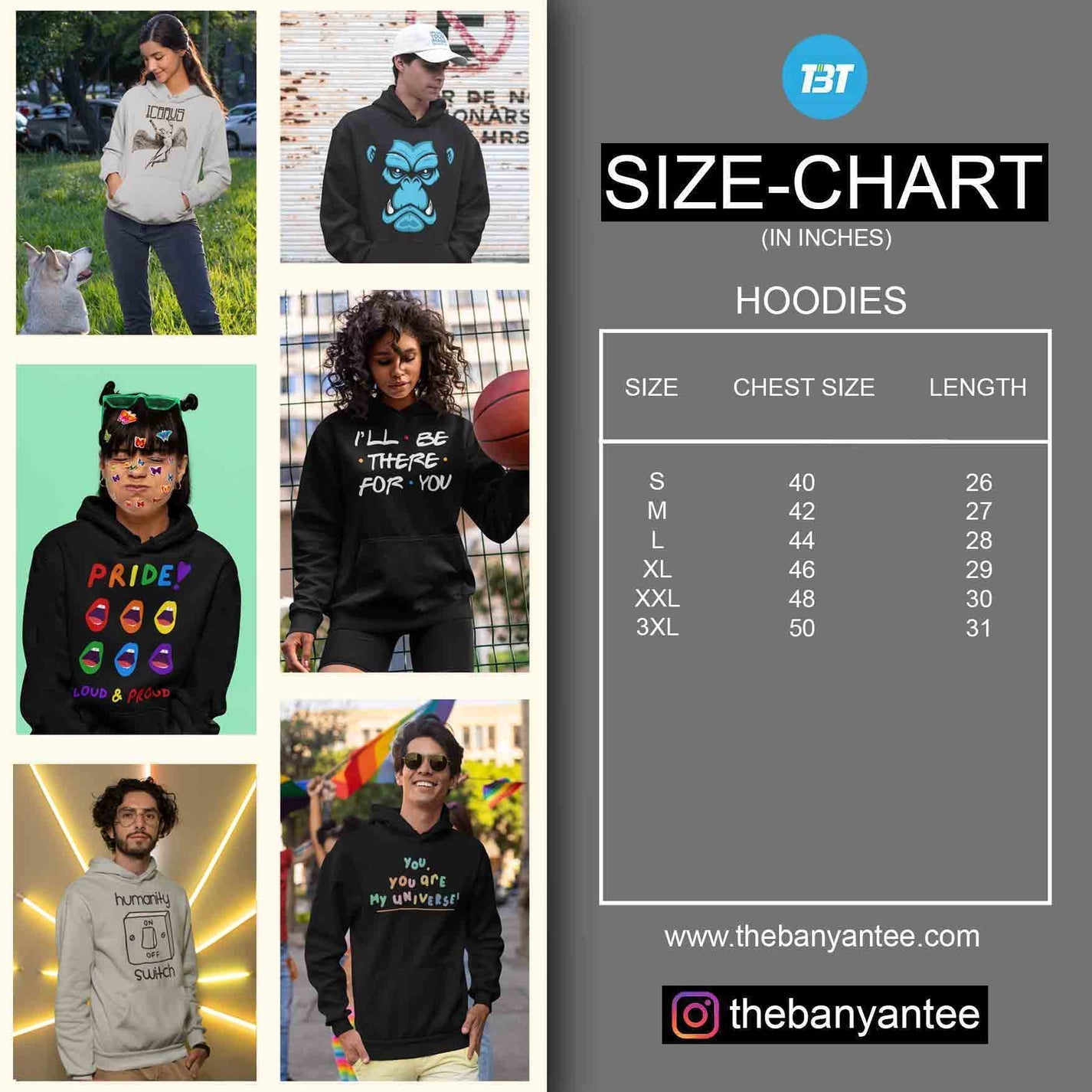 Printed Hoodie - It's Only Rock N' Roll