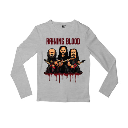 slayer raining blood full sleeves long sleeves music band buy online india the banyan tee tbt men women girls boys unisex gray
